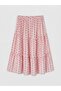 Lcw Kids Elastic Waist Patterned Layered Girls' Skirt