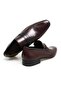 Brown Laceless Genuine Leather Men's Shoes - 2