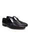 Black Color Lace-Up Genuine Leather Men's Shoes
