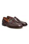 Brown Laceless Genuine Leather Leather Sole Men's Shoes