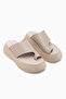Carol Genuine Leather Beige Flip Flops for Women - 3
