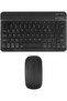 Arabic and English Bluetooth Keyboard and Mouse Combo, Ultra-Slim Portable Compact Wireless Mouse Ke
