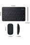 Rechargeable Bluetooth Keyboard and Mouse Combo Ultra-Slim Portable Compact Wireless Mouse Keyboard - 6