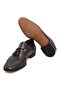 Brown Laceless Genuine Leather Leather Sole Men's Shoes - 3