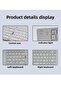 B028 Two-Fold Portable Mini Bluetooth Keyboard – Ultra-Slim Wireless Foldable Keypad with Silent Typ - 5