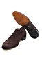 Brown Lace-Up Genuine Leather Suede Men's Shoes - 3