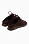 Jela Brown Suede Women's Slippers - 5
