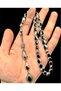 Black Enamel-Embellished Metal Prayer Beads with Tassel and Cross, Prayer Beads with Wooden Box - 3