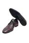 Gray Red Color Lace-Up Genuine Leather Men's Shoes - 3