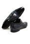 Dark Blue Black Color Lace-Up Genuine Leather Men's Shoes - 2
