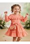Girl's Dress with Ruffles on the Shoulder