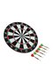 Quality Wooden Dart Board 12 Inch 4 Dart Arrow Set - 2