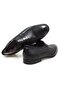 Black Color Laceless Genuine Leather Leather Sole Men's Shoes - 2