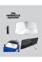 Thick Fabric Windshield Sunshade – Fade Resistant Non-Deformable Long-Lasting - 2