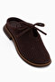 Jela Brown Suede Women's Slippers