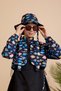Women's Hijab Swimsuit 5-Piece Set with Half-Cover Zipper.