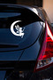 Fairy Sticker - Fairy on the Moon Car Sticker - Car Motor Accessory Sticker 12X15Cm - 4