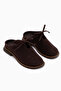 Jela Brown Suede Women's Slippers - 3