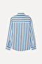 Men's Indigo Striped Comfort Fit Long Sleeve Shirt - 6