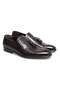 Brown Laceless Genuine Leather Men's Shoes