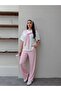 Contrast Detail Shawl Tracksuit Set
