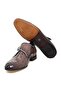 Brown Laceless Genuine Leather Leather Sole Men's Shoes - 3