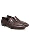 Brown Laceless Genuine Leather Leather Sole Men's Shoes