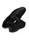 Black Color Laceless Genuine Leather Men's Shoes - 2