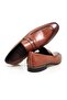 Brown Laceless Genuine Leather Leather Sole Men's Shoes - 2