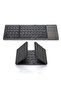 Foldable Bluetooth Keyboard, Wireless Bluetooth Keyboard with Touchpad, Pocket Size USB Rechargeable