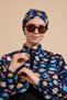 Women's Hijab Swimsuit 5-Piece Set with Half-Cover Zipper. - 3