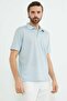 Patterned Single Pocket Polo Collar T-Shirt