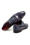 Dark Blue Color Lace-Up Genuine Leather Men's Shoes - 2