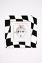 Dama Patterned Colorful Decorative Socket Ornament Black and White - Compatible with 8.5cm Sockets - 7