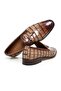 Mink Color Laceless Genuine Leather Leather Sole Men's Shoes - 2