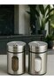 Metal Coated Glass Salt and Pepper Shakers |   Spice Container Stylish Kitchen Spice Holder 1 Piece - 7