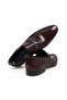 Burgundy Color Laceless Genuine Leather Men's Shoes - 2