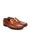 Tan Color Laceless Genuine Leather Men's Shoes