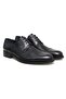 Black Color Lace-Up Genuine Leather Men's Shoes