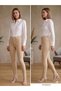 Women's Beige Super Skinny Fit Stretchy Lycra High Waist Jean Denim Trousers - 4