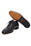 Black Color Lace-Up Genuine Leather Leather Sole Men's Shoes - 3