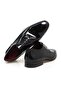 Black Color Lace-Up Genuine Leather Leather Sole Patent Leather Men's Shoes - 2