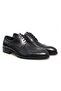 Black Color Lace-Up Genuine Leather Leather Sole Men's Shoes