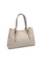 Sand Beige - Sand Beige Plaid Line Square Women's Handbag Sp1252 - 4