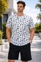 Unisex Oversize Wide-Fit T-Shirt Shorts Bottom Top Set Women/Men