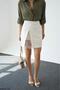 Women's Lace Detailed Slit Mini Skirt with Shorts