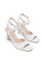 Larissa Lia Women's Heeled Shoes 0012716 White Rustic