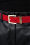Women's Basic Red Belt Trouser Belt Dress Belt Shirt Belt Coat Belt - 2