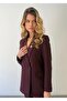 Special Edition Jacket Palazzo Trousers Burgundy Suit - 3