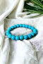 Turquoise Turquoise Stone 10 mm Large Size High Quality Original Natural Stone Bracelet - 2